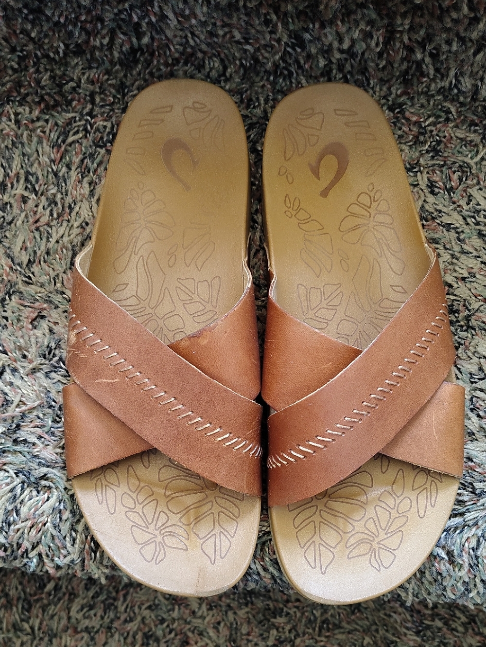 OluKai Kipe'a 'Olu Slide Sandals Women's 9